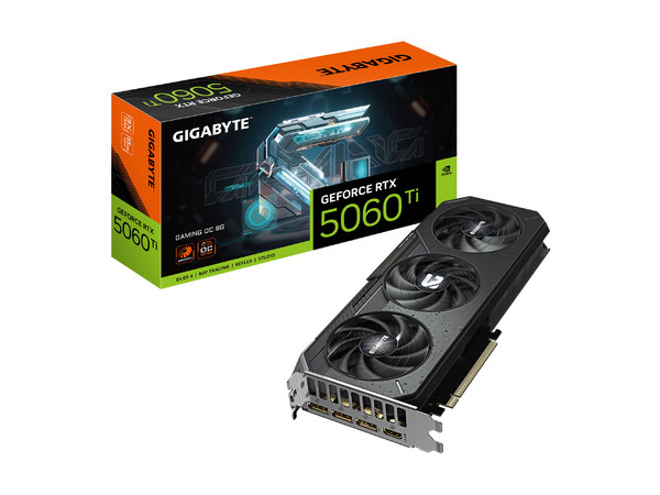 Tarjeta de Video GIGABYTE GeForce RTX 5060 Ti GAMING OC 8G, 8GB GDDR7, 1x HDMI, 3x DisplayPort, 128 bit, PCI Express 5.0.