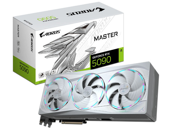 Tarjeta de Video Gigabyte GeForce RTX 5090 Master ICE 32G de 32GB GDDR7, 1xHDMI, 3xDisplayPort, PCI Express 5.0. Color Blanco.