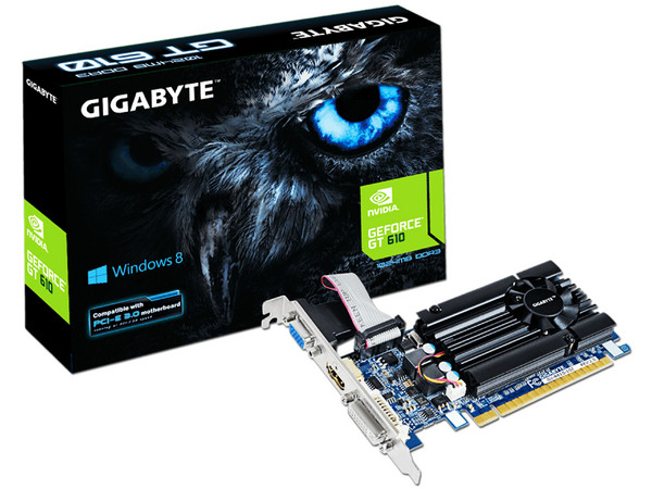 Tarjeta de Video Gigabyte NVIDIA GeForce GT 610, 1 GB GDDR3, HDMI, DVI. Puerto PCI Express 2.0