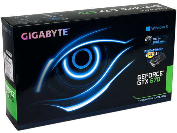 Tarjeta de Video Gigabyte NVIDIA GeForce GTX 670 OC, 4 GB GDDR5, DisplayPort, HDMI, DVI. Puerto PCI Express x16 3.0.