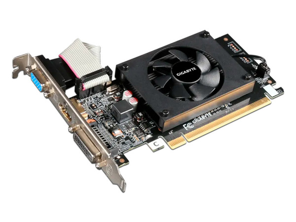 Tarjeta de Video NVIDIA GeForce GT 710 GIGABYTE REV2.0, 2GB GDDR3, 1xHDMI, 1xDVI, 1xVGA, PCI Express 2.0.