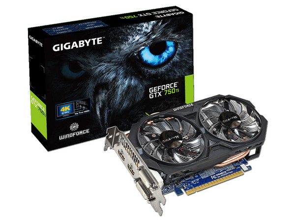Tarjeta de Video Gigabyte NVIDIA GeForce GTX 750 Ti, 2 GB GDDR5, HDMI, DVI, Low Profile, Puerto PCI Express 3.0.