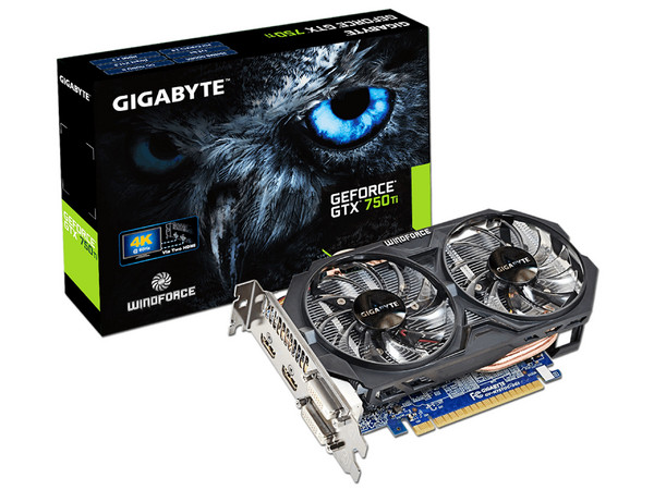 Tarjeta de Video NVIDIA Gigabyte GeForce GTX 750 Ti WINDFORCE, 2GB GDDR5, 2xHDMI, 2xDVI, PCI Express x16 3.0