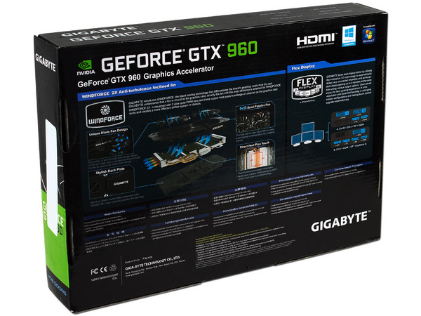 Tarjeta de Vídeo Gigabyte NVIDIA GeForce GTX 960, 4GB GDDR5, DisplayPort, HDMI, DVI. Puerto PCI Express 3.0.