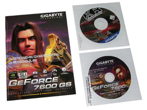 T. de Video GigaByte GeForce 7600GS con 256MB DDR2, Salida a TV. Puerto PCI Express x 16