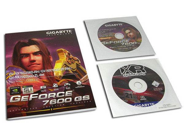 Tarjeta de Video Gigabyte GeForce 7600 GS con 512MB DDR2, DVI y Salida a TV. Puerto PCI Express x 16