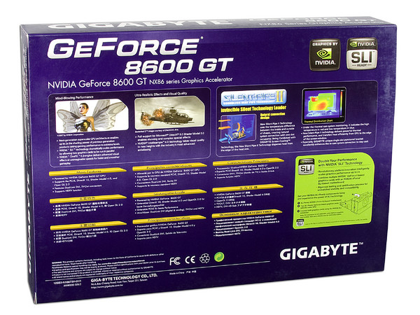 Tarjeta de Video GIGABYTE NVIDIA GeForce 8600GT, 512MB DDR2, Salida a TV. Puerto PCI Express x16