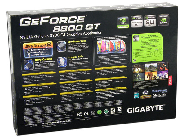 Tarjeta de Video GIGABYTE NVIDIA GeForce 8800GT, 256MB DDR3, Salida a TV, 100% compatible con DirectX 10. Puerto PCI Express 2.0