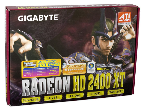 Tarjeta de Video GIGABYTE ATI Radeon HD 2400XT, 256MB DDR2, Salida a TV. Puerto PCI Express X16