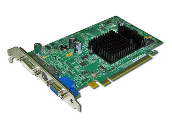 T. de Video GIGABYTE Radeon X300 SE con 128MB, DVI y Salida a TV. Puerto PCI Express x 16