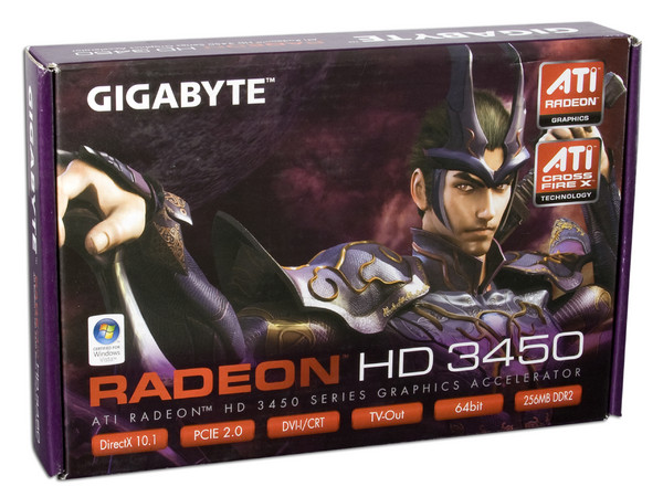 Tarjeta de Video GIGABYTE ATI HD 3450, 256MB DDR2, Salida a TV, DirectX 10.1, Puerto PCI Express 2.0