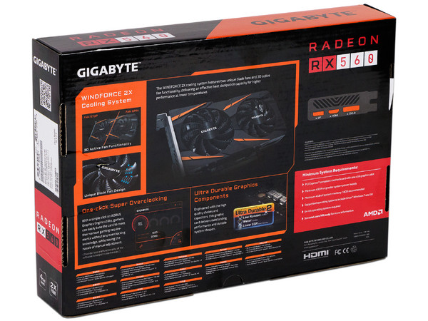 Tarjeta de Video AMD Radeon RX 560 Gigabyte Gaming OC, 4GB GDDR5, 1xHDMI, 1xDVI, 1xDisplayPort, PCI Express x16 3.0