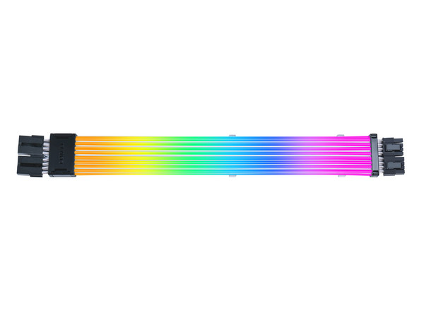Cable LIAN LI Strimer Wireless, 2x8 de 340mm, RGB, Color Blanco.