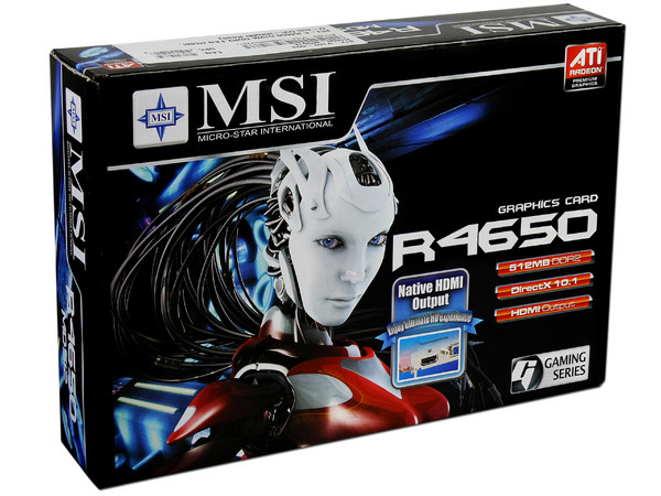 Tarjeta de Video MSI ATI HD R4650, 512MB DDR2, DirectX 10.1, Puerto PCI Express x16