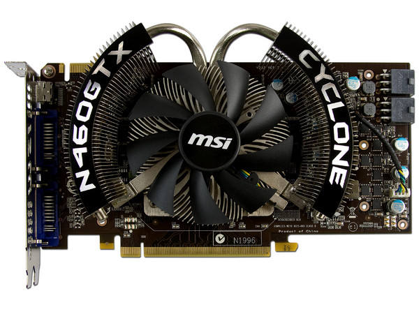 Tarjeta de Video MSI NVIDIA GeForce GTX 460 OC Edition Cyclone, 768MB DDR5. Puerto PCI Express 2.0