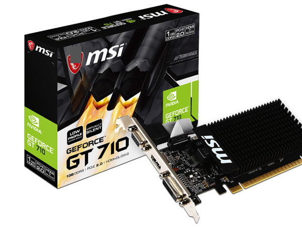 Tarjeta de Video NVIDIA GeForce GT 710 MSI, 1GB GDDR3, 1xHDMI, 1xDVI, 1xVGA, PCI Express x16 2.0
