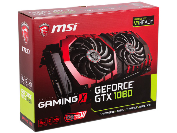 Tarjeta de Video NVIDIA GeForce GTX 1080 MSI GAMING, 8GB GDDR5X, 1xHDMI, 1xDVI, 3xDisplayPort, PCI Express x16 3.0