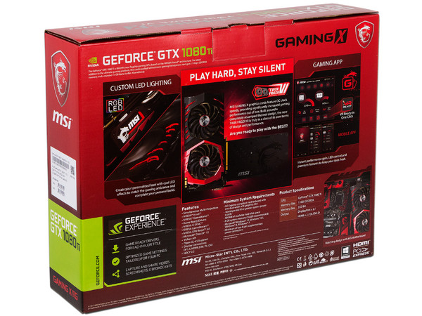 Tarjeta de Video NVIDIA GeForce GTX 1080Ti MSI Gaming X, 11GB GDDR5X, 2xHDMI, 1xDVI, 2xDisplayPort, PCI Express x16 3.0