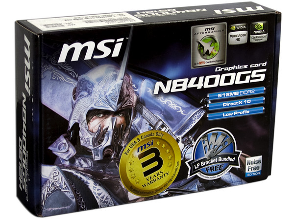 Tarjeta de Video MSI NVIDIA GeForce 8400 GS, 512MB DDR2. Puerto PCI Express X16