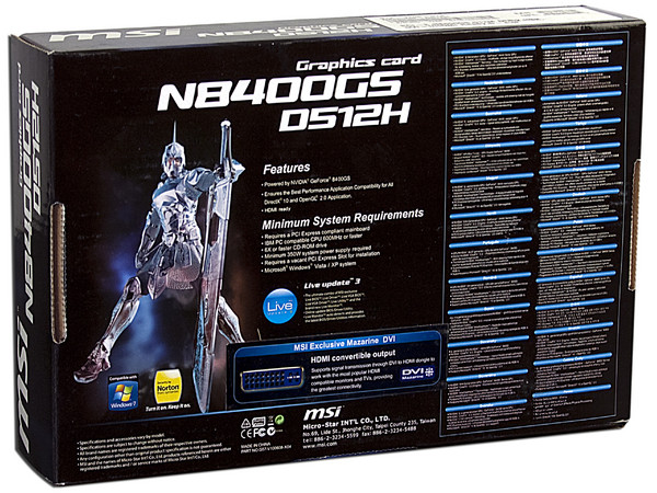 Tarjeta de Video MSI NVIDIA GeForce 8400 GS, 512MB DDR2. Puerto PCI Express X16