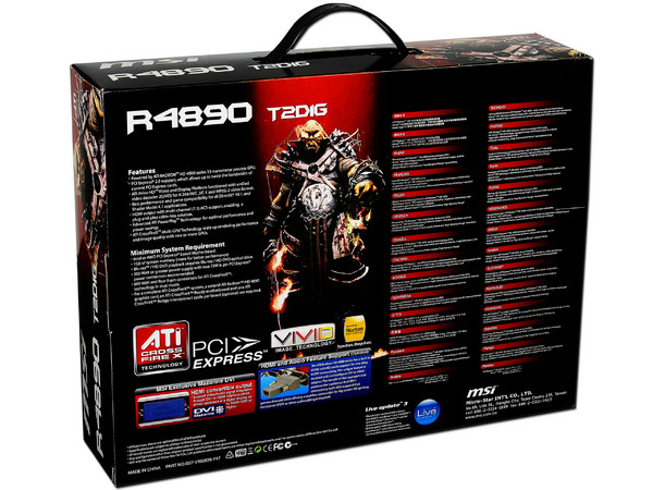 Tarjeta de Video MSI ATI HD R4890, 1GB DDR5, DirectX 10.1, Puerto PCI Express 2.0