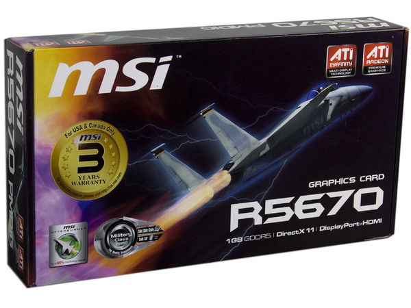 Tarjeta de Video MSI Radeon HD 5670, 1GB DDR5, HDMI, DirectX 11, Puerto PCI Express 2.0