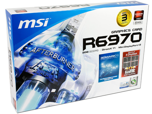 Tarjeta de Video MSI AMD Radeon R6970, 2GB GDDR5, Mini DisplayPort, HDMI, DVI, Puerto PCI Express 2.1