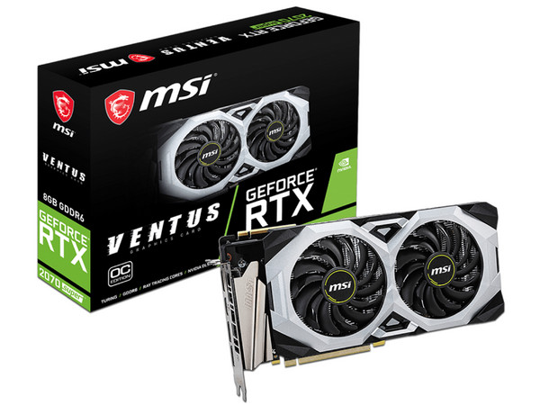 Tarjeta de Video NVIDIA GeForce RTX 2070 SUPER MSI VENTUS OC, 8GB GDDR6, 1xHDMI, 3xDisplayPort, PCI Express x16 3.0