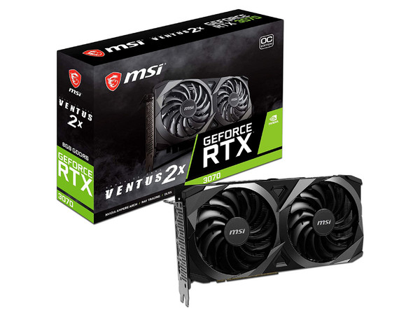 Tarjeta de Video NVIDIA GeForce RTX 3070 MSI VENTUS 2X OC, 8GB GDDR6, 1xHDMI, 3xDisplayPort, PCI Express x16 3.0