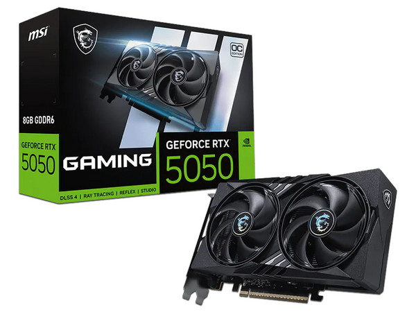 Tarjeta de Video NVIDIA GeForce RTX 5050 MSI Gaming OC, 8GB GDDR6, 1xHDMI, 3xDisplayPort, PCI Express 5.0.