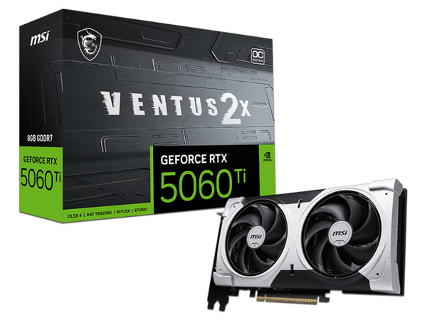 Tarjeta de Video NVIDIA GeForce RTX 5060 Ti MSI Ventus X2 Plus, 8GB GDDR7, 1xHDMI, 3xDisplayPort, PCI Express 5.0.