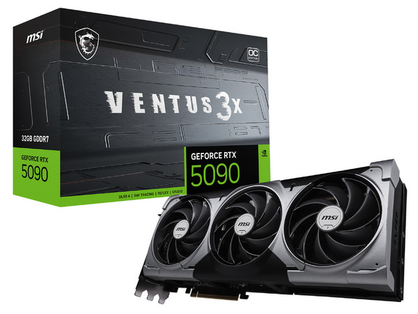 Tarjeta de Video NVIDIA GeForce RTX 5090 MSI VENTUS 3X OC, 32GB GDDR7, 1xHDMI, 3xDisplayPort, PCI Express 5.0