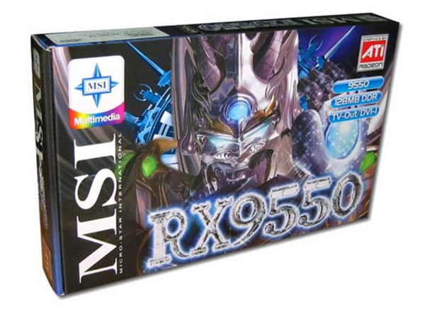T. de Video MSI Radeon 9550 con 128MB DDR y AGP 8X