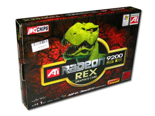 T. de Video Radeon 9200SE con 128MB DDR con Salida a TV. AGP 8X