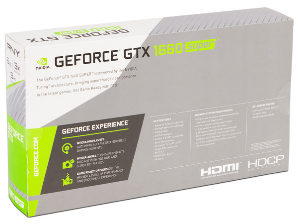 Tarjeta de Video NVIDIA GeForce GTX 1660 SUPER PNY Single Fan, 6GB GDDR6, 1xHDMI, 1xDVI, 1xDisplayPort, PCI Express x16 3.0