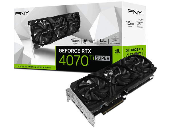 Tarjeta de Video NVIDIA GeForce RTX 4070 Ti SUPER PNY VERTO OC Triple Fan DLSS 3, 16GB GDDR6X, 1xHDMI, 3xDisplayPort, PCI Express x16 4.0