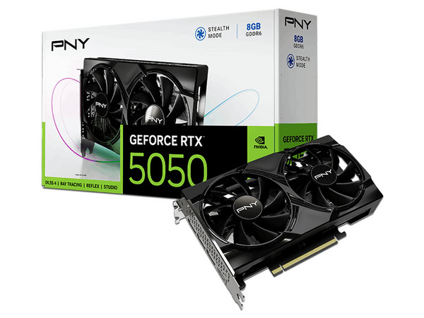 Tarjeta de Video NVIDIA GeForce RTX 5050 PNY Dual Fan, 8GB GDDR6, 1xHDMI, 3xDisplayPort, PCI Express 5.0