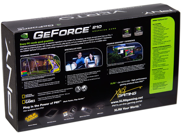 Tarjeta de Video PNY NVIDIA GeForce GT 210, 1024MB GDDR3, HDMI, DVI. Puerto PCI Express 2.0 x16.