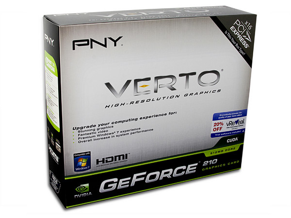 Tarjeta de Video PNY NVIDIA GeForce 210, 512MB DDR2, HDMI. Puerto PCI Express 2.0