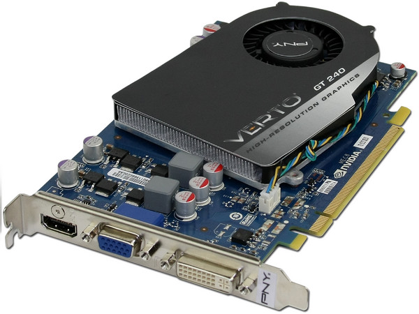 Tarjeta de Video PNY NVIDIA GeForce GT 240, 512MB DDR5, HDMI. Puerto PCI Express x16