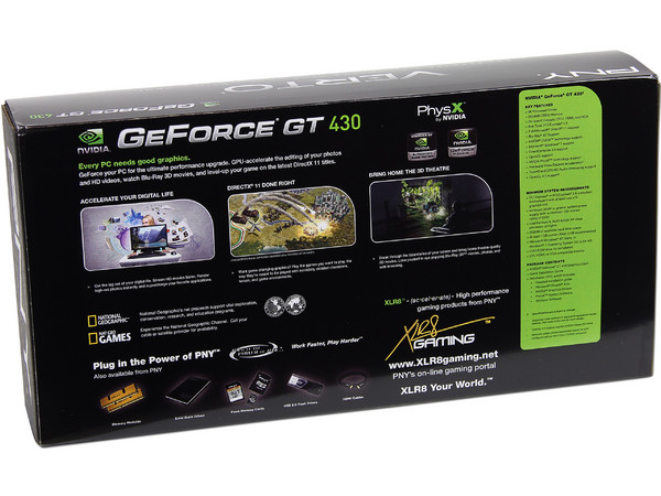 Tarjeta de Video PNY NVIDIA GeForce GT 430, 2GB DDR3, HDMI, DVI, Puerto PCI Express 2.0