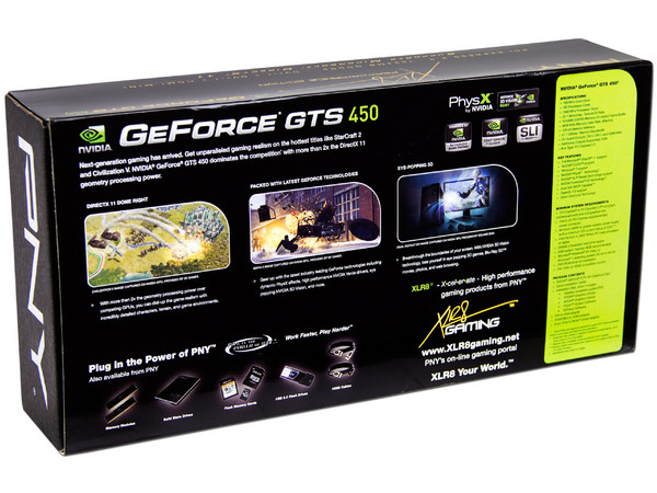 Tarjeta de Video PNY NVIDIA GeForce GTS 450, 1GB GDDR5, MiniHDMI, DVI, Puerto PCI Express 2.0