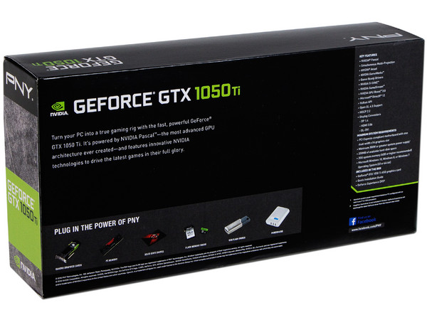 Tarjeta de Video NVIDIA GeForce GTX 1050 Ti PNY, 4GB GDDR5, 1xHDMI, 1xDVI, 1xDisplayPort, PCI Express x16 3.0