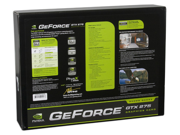 Tarjeta de Video PNY NVIDIA GeForce GTX 275, 896MB DDR3. Puerto PCI Express 2.0
