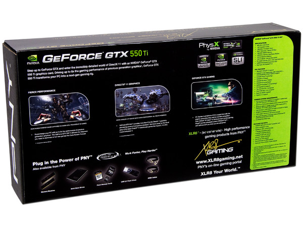 Tarjeta de Video PNY NVIDIA  GeForce GTX 550 Ti OverClocked , 1GB GDDR5, MiniHDMI, Dual DVI, Puerto PCI Express 2.0 