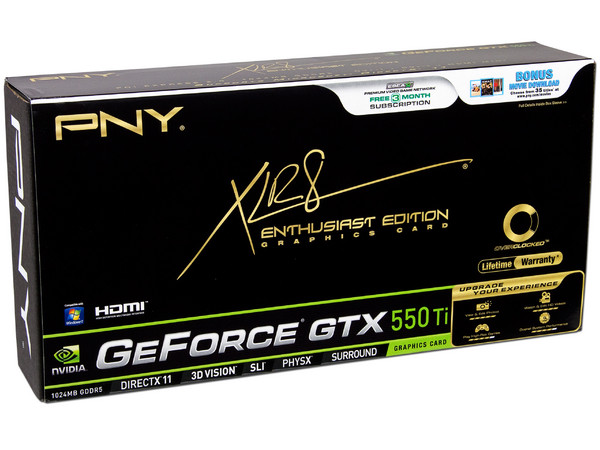 Tarjeta de Video PNY NVIDIA  GeForce GTX 550 Ti OverClocked , 1GB GDDR5, MiniHDMI, Dual DVI, Puerto PCI Express 2.0 