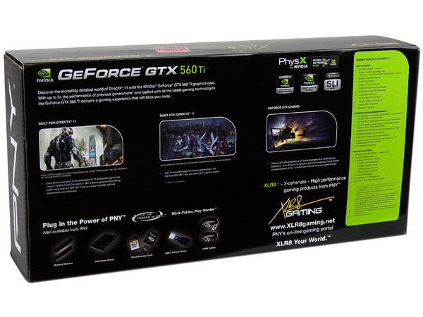 Tarjeta de Video PNY NVIDIA  GeForce GTX 560 Ti, 1GB DDR5, MiniHDMI, Dual DVI, Puerto PCI Express 2.0 