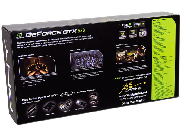 Tarjeta de Video PNY XLR8 NVIDIA GeForce GTX 560, 1GB GDDDR5, MiniHDMI, Dual DVI, Puerto PCI Express 2.0 