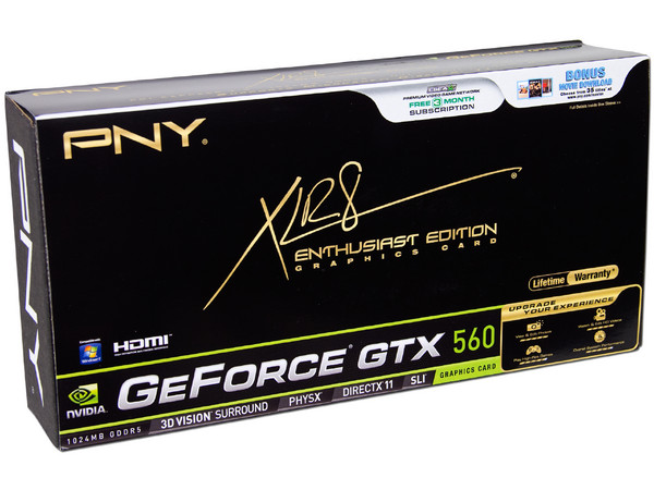 Tarjeta de Video PNY XLR8 NVIDIA GeForce GTX 560, 1GB GDDDR5, MiniHDMI, Dual DVI, Puerto PCI Express 2.0 