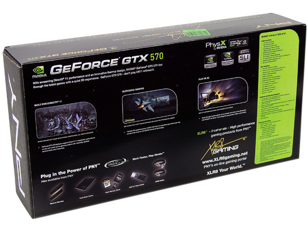 Tarjeta de Video PNY NVIDIA  GeForce GTX 570, 1280MB GDDR5, DisplayPort, HDMI, DVI, Puerto PCI Express 2.0 